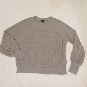 Nordstrom Free Press Oversized Comfy Gray Sweater